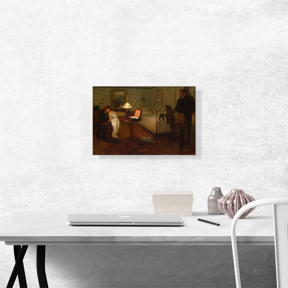ARTCANVAS Interior 1869 by Edgar Degas - Wrapped Canvas Painting | Wayfair
